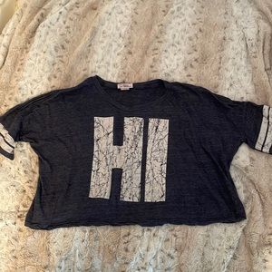 So Nikki wide cropped t-shirt girls size 14